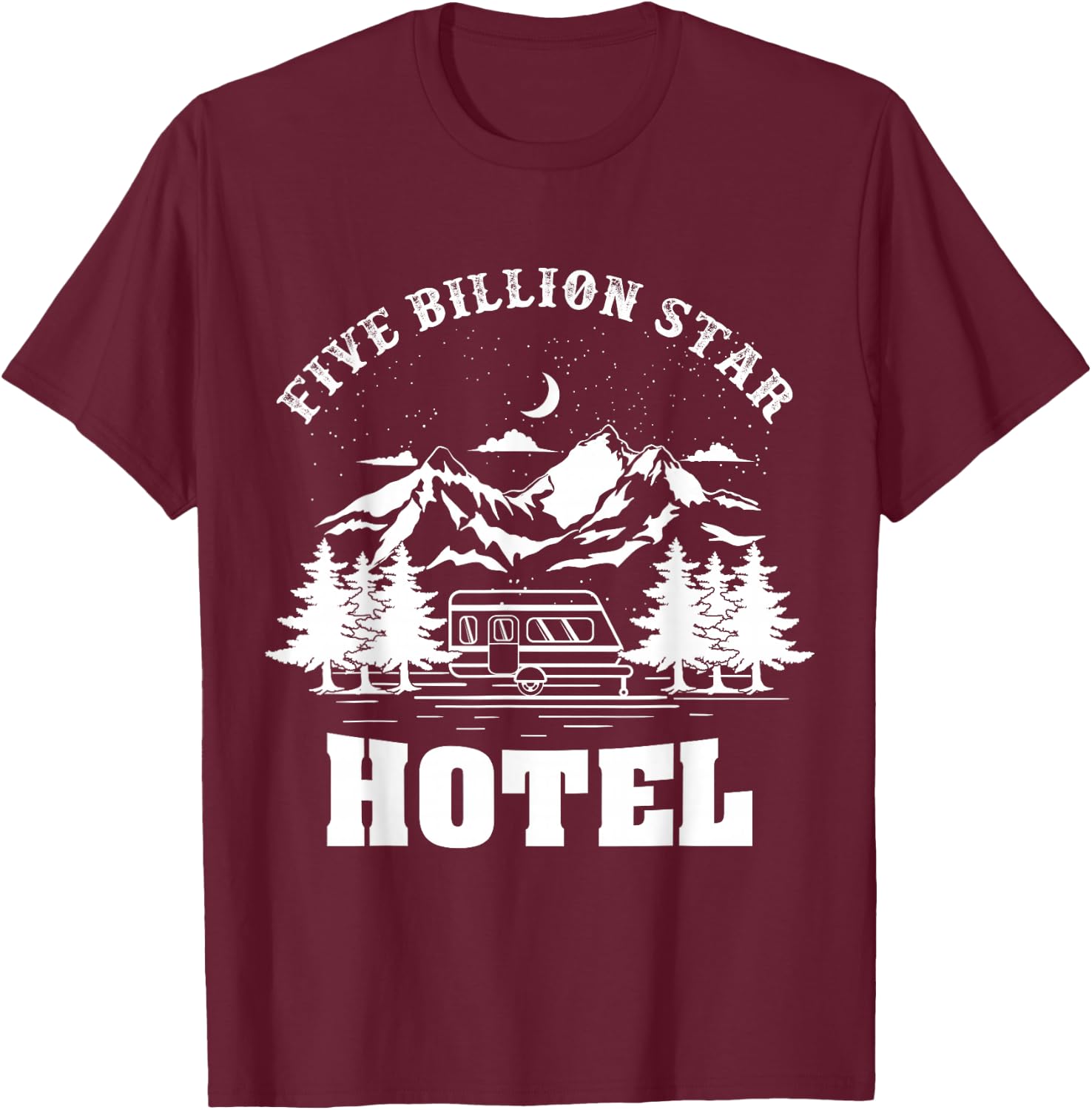 Five Billion Star Hotel T-Shirt - T-Shirt | Maroon