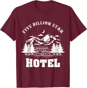 Five Billion Star Hotel T-Shirt - T-Shirt | Maroon