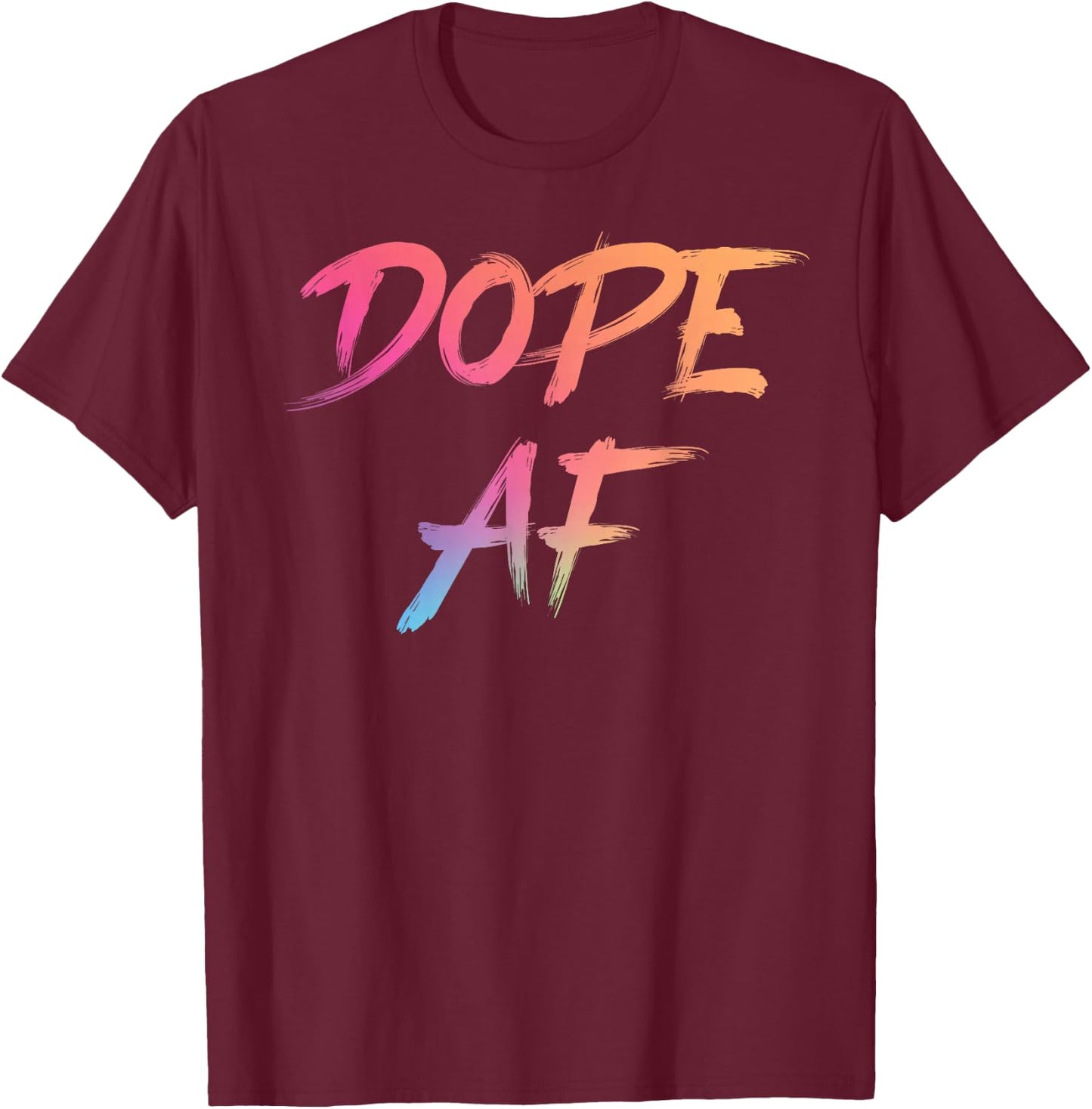 Dope AF Urban Streetwear Respect The Drip Dope AF T-Shirt - T-Shirt | Maroon