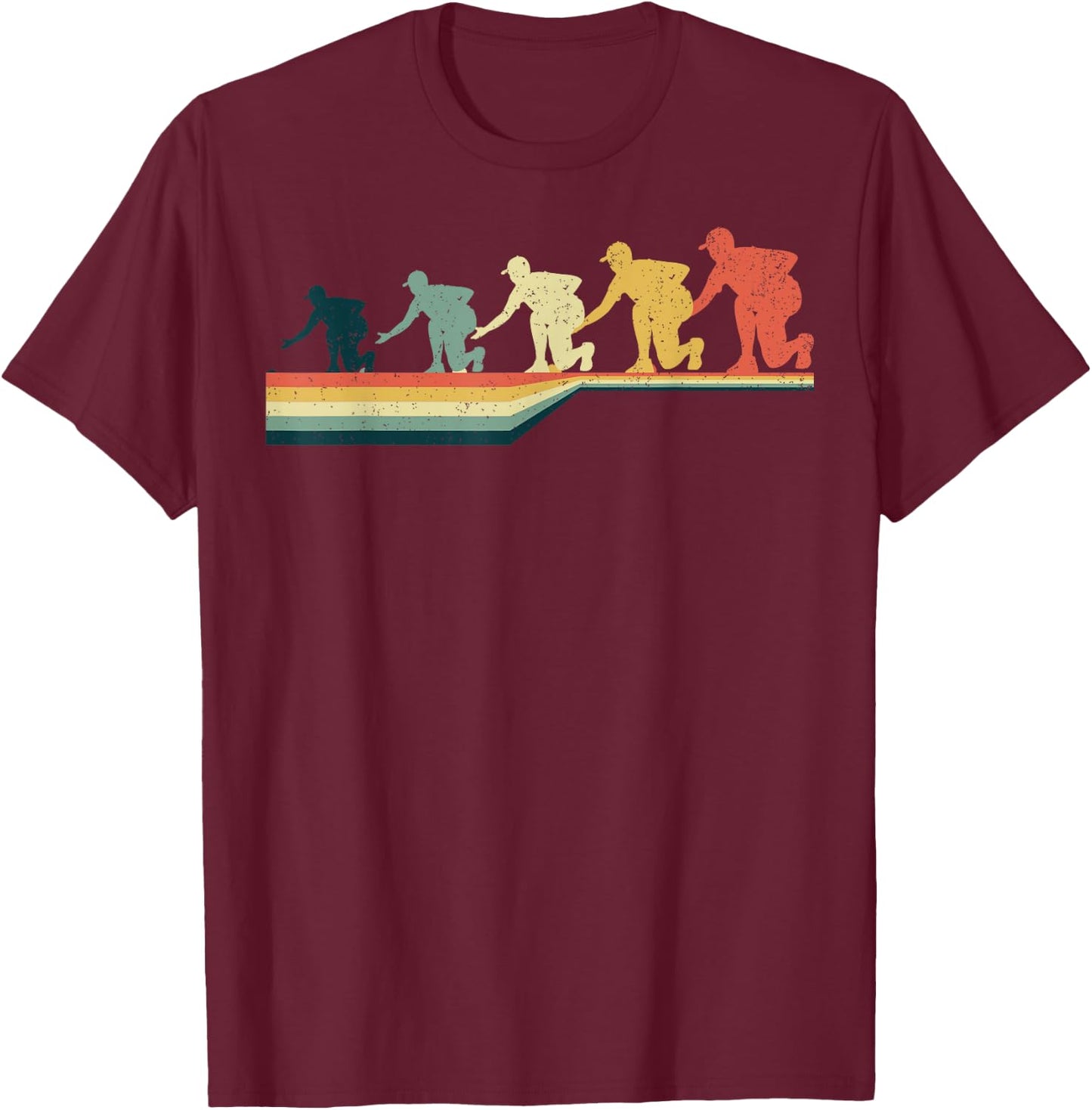 BOWLS A.K.A. LAWN BOWLS Funny Gift Vintage Retro T-Shirt - T-Shirt | Maroon