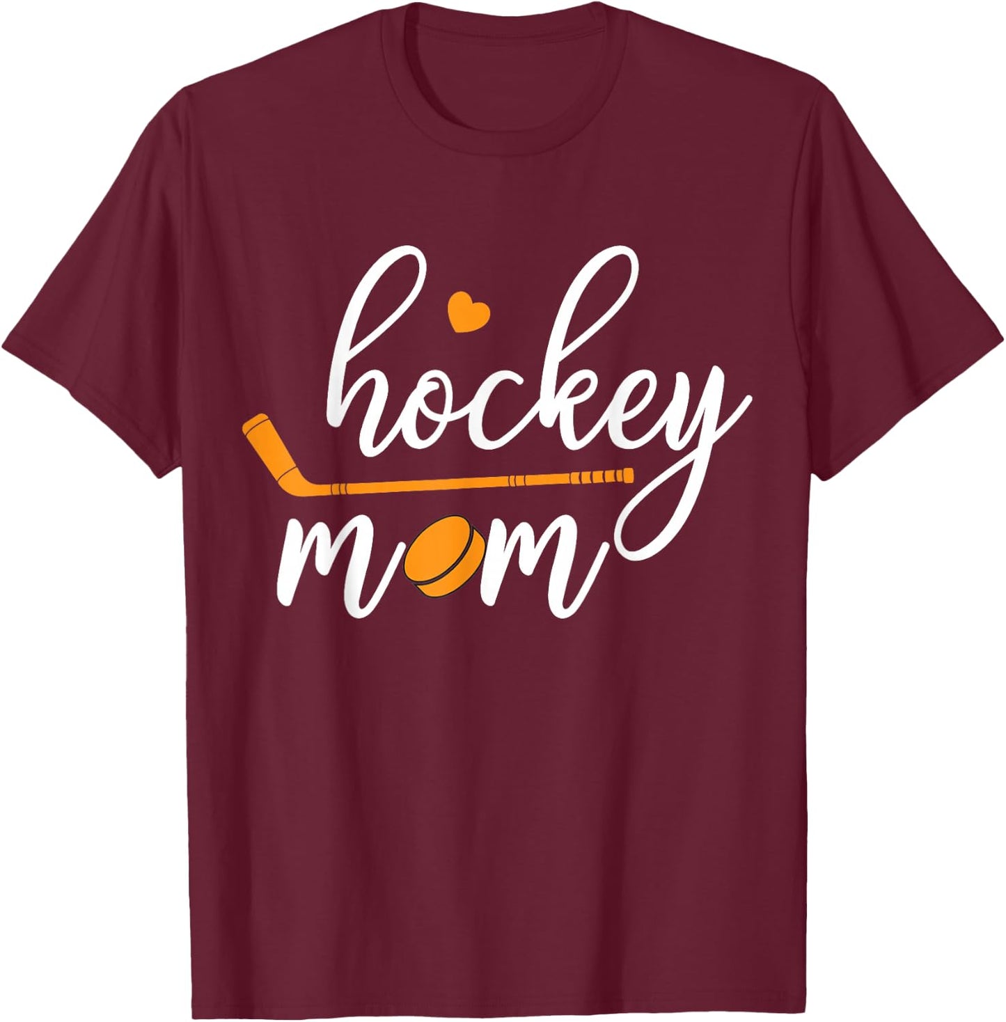 Hockey Mom - Mother Mom T-Shirt - T-Shirt | Maroon