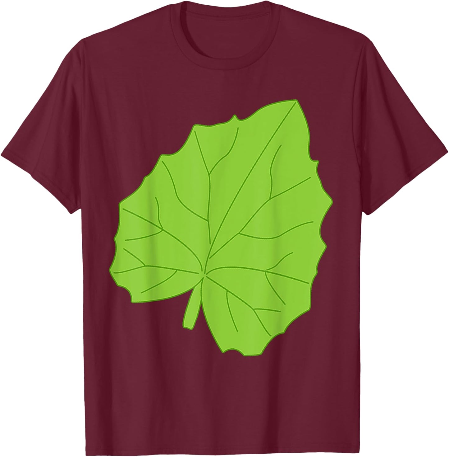 Matching with caterpillar - green leaf Halloween costume T-Shirt - T-Shirt | Maroon
