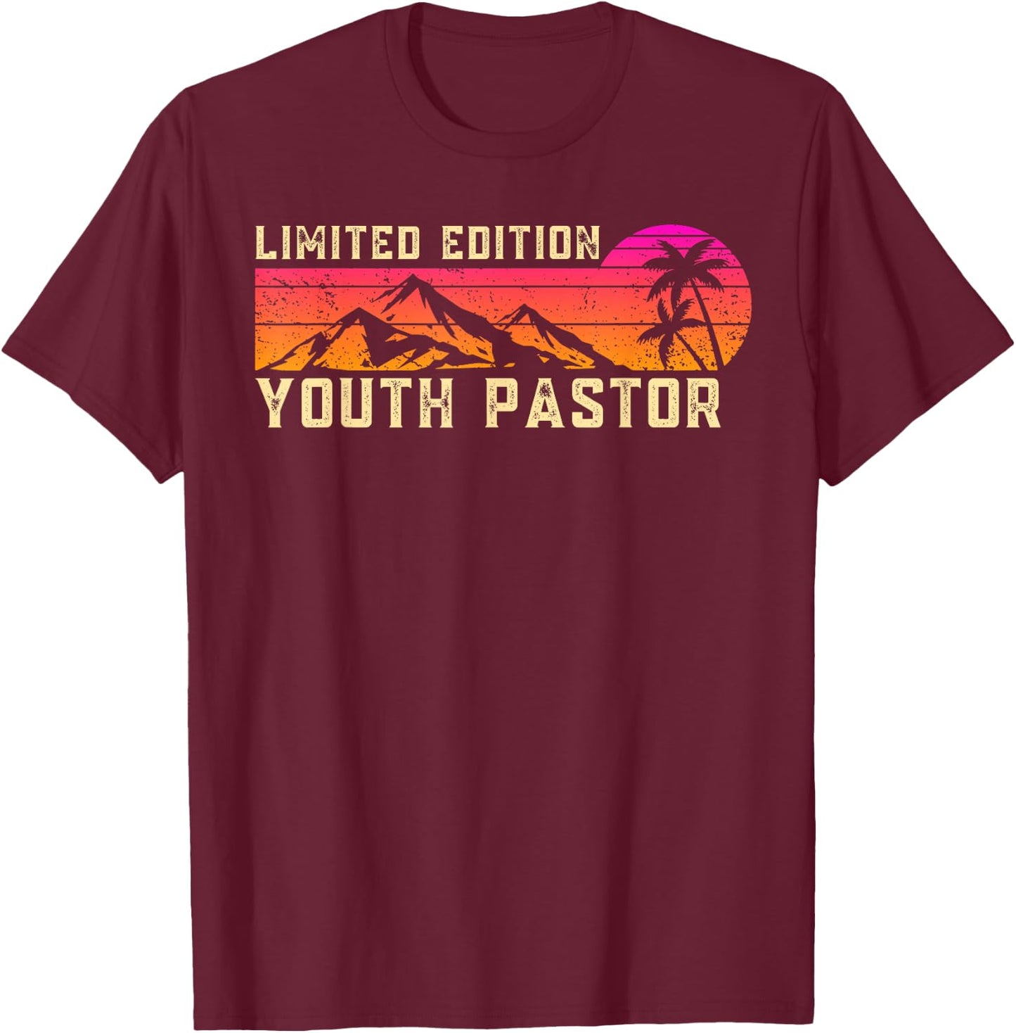 Youth Pastor Job Birthday Worker Professional T-Shirt - T-Shirt | Maroon