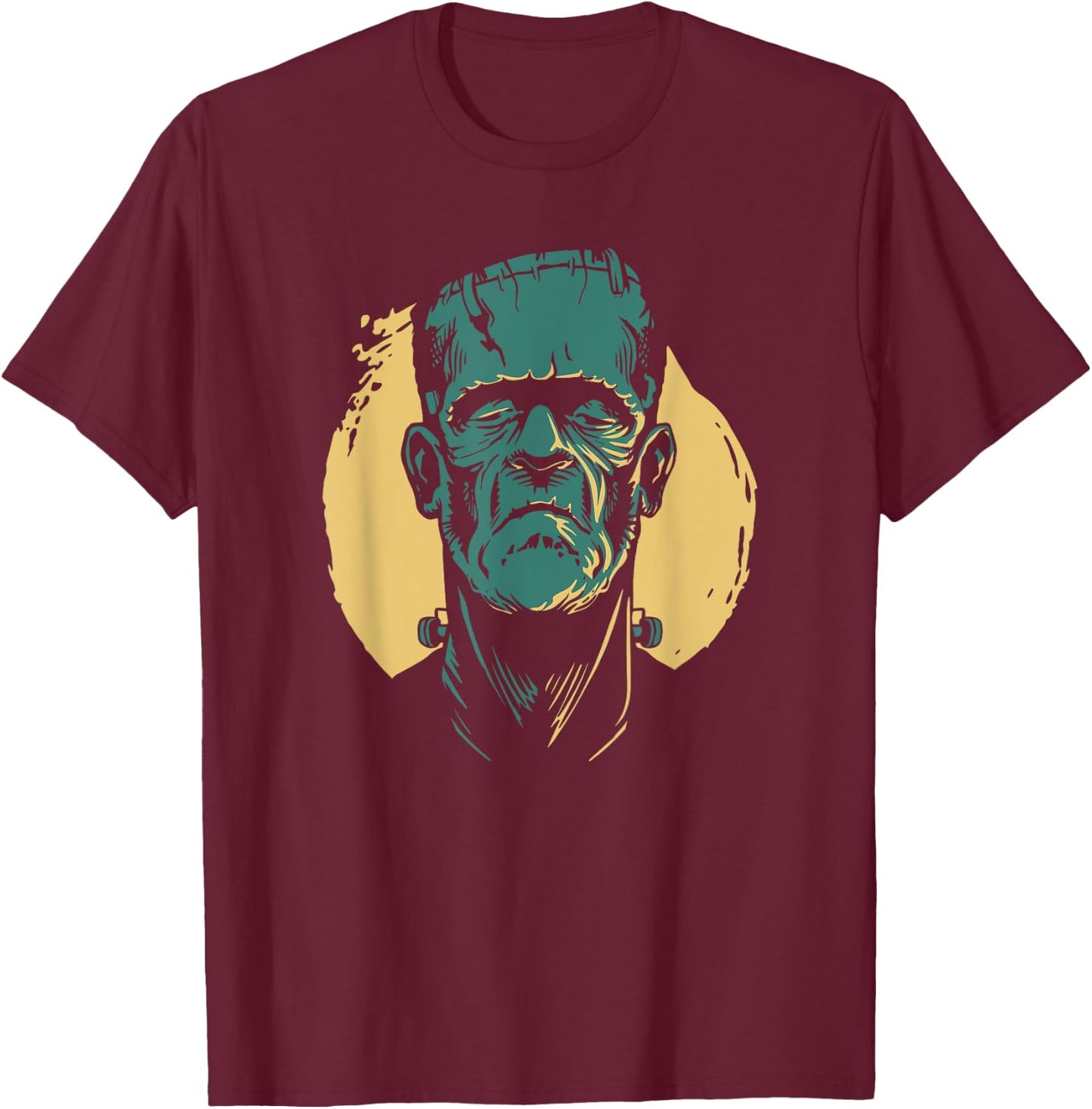Frankenstein Monster Halloween Classic Horror Flick Costume T-Shirt - T-Shirt | Maroon