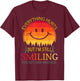 I'm still smiling Pituitary Tumor Awareness T-Shirt - T-Shirt | Maroon