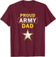 Army Shirts Military Shirts USA Tactical T-Shirt - T-Shirt | Maroon