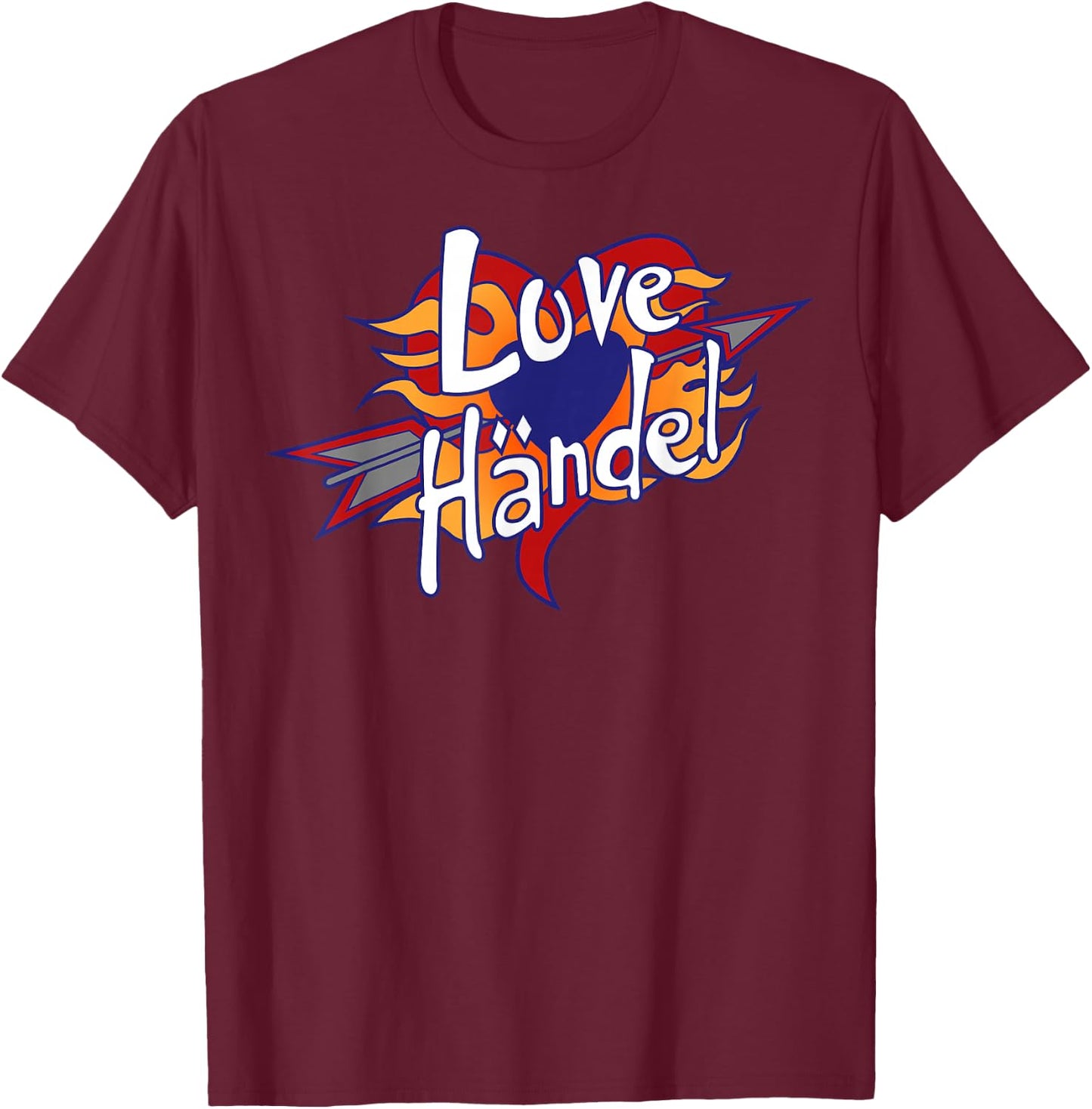 Disney Phineas and Ferb Love Handle Logo Small T-Shirt - T-Shirt | Maroon