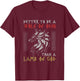 Better To Be A Wolf Of Odin Than A Lamb Of God Viking T-Shirt - T-Shirt | Maroon