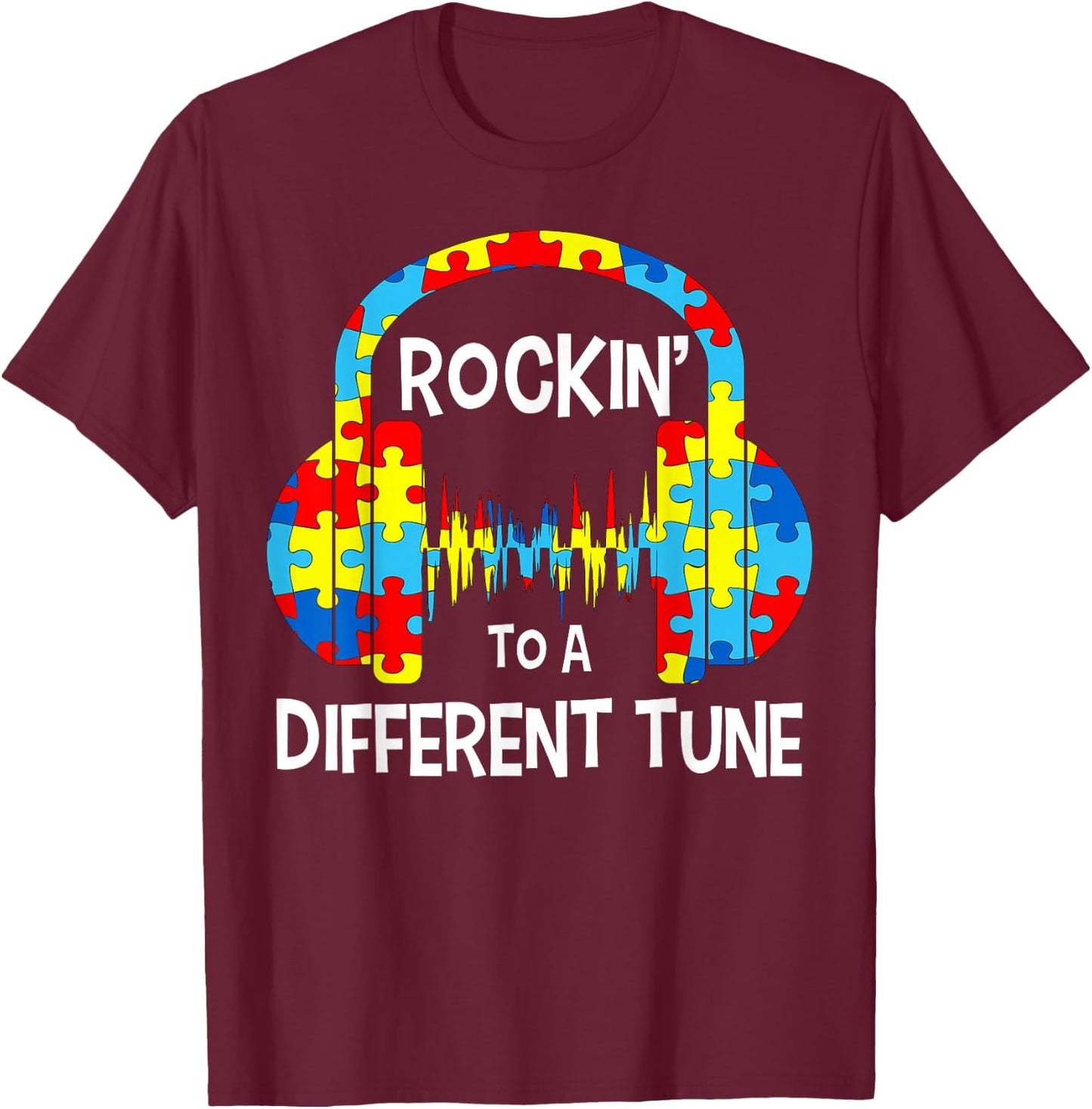 Motivational Saying Different Tune Men Women Inspiring Son T-Shirt - T-Shirt | Maroon