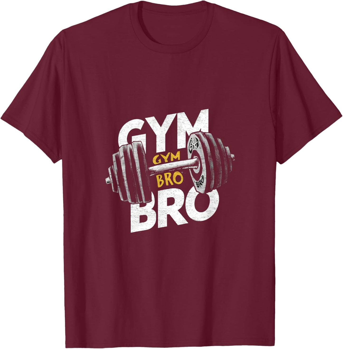 Gymbro Gym Fitness Gym Bro T-Shirt - T-Shirt | Maroon