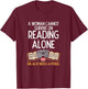 Woman Book Librarian Reading Pitbull Dog Owner Women Gift T-Shirt - T-Shirt | Maroon