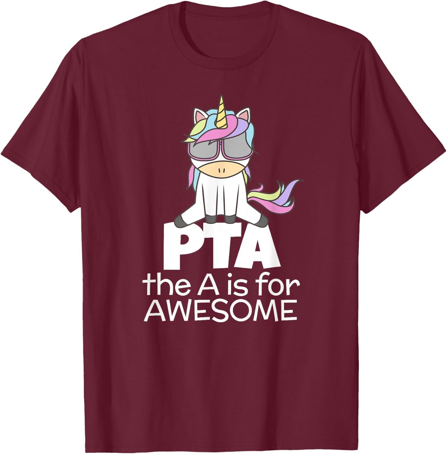 PTA Unicorn for Physical Therapist PT Assistant T-Shirt - T-Shirt | Maroon