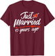 Wedding Anniversary Couple Gift Just Married 43 Years Ago T-Shirt - T-Shirt | Maroon