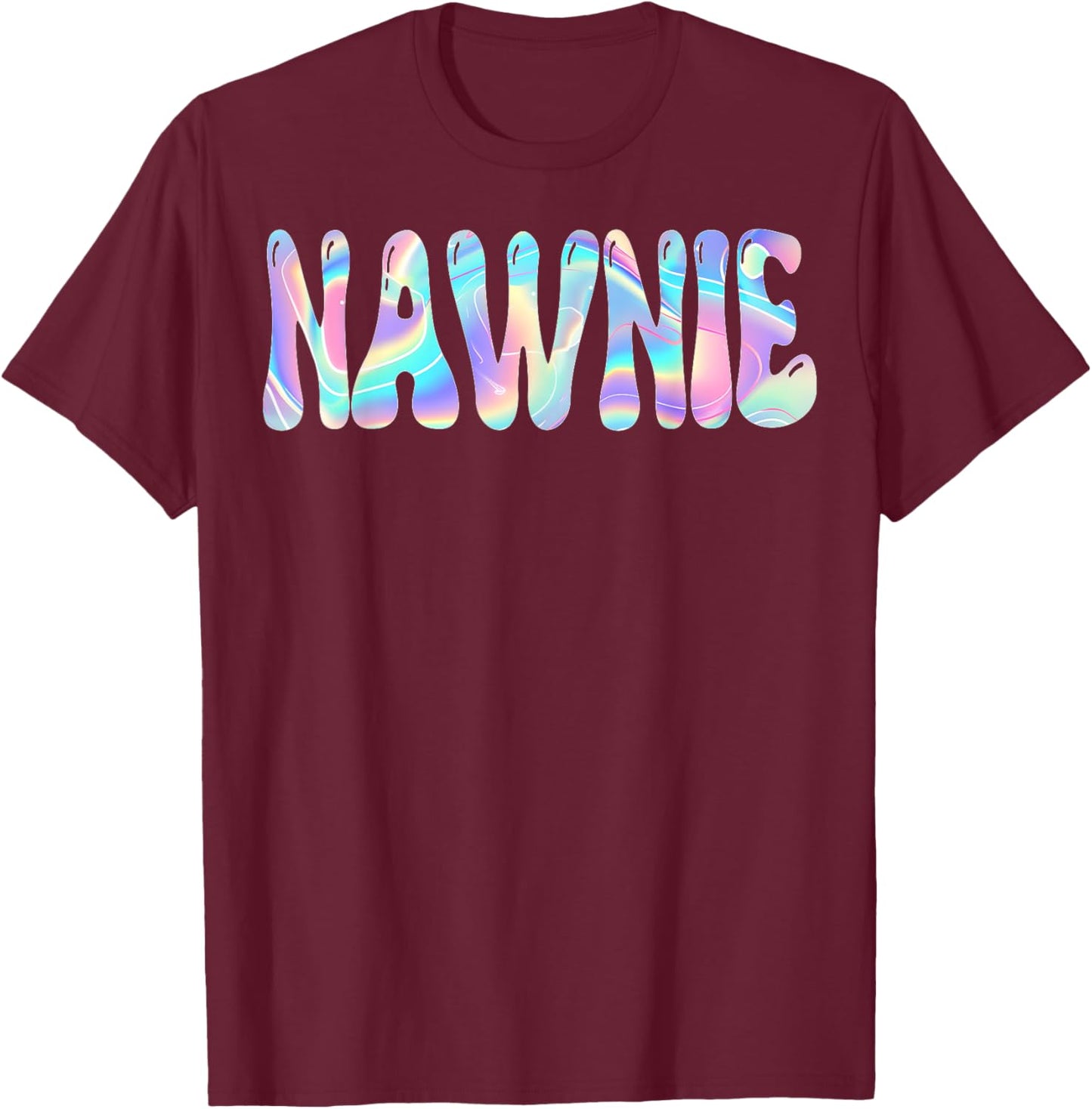 Nawnie Groovy Back to School Cute Teachers Women Girl T-Shirt - T-Shirt | Maroon