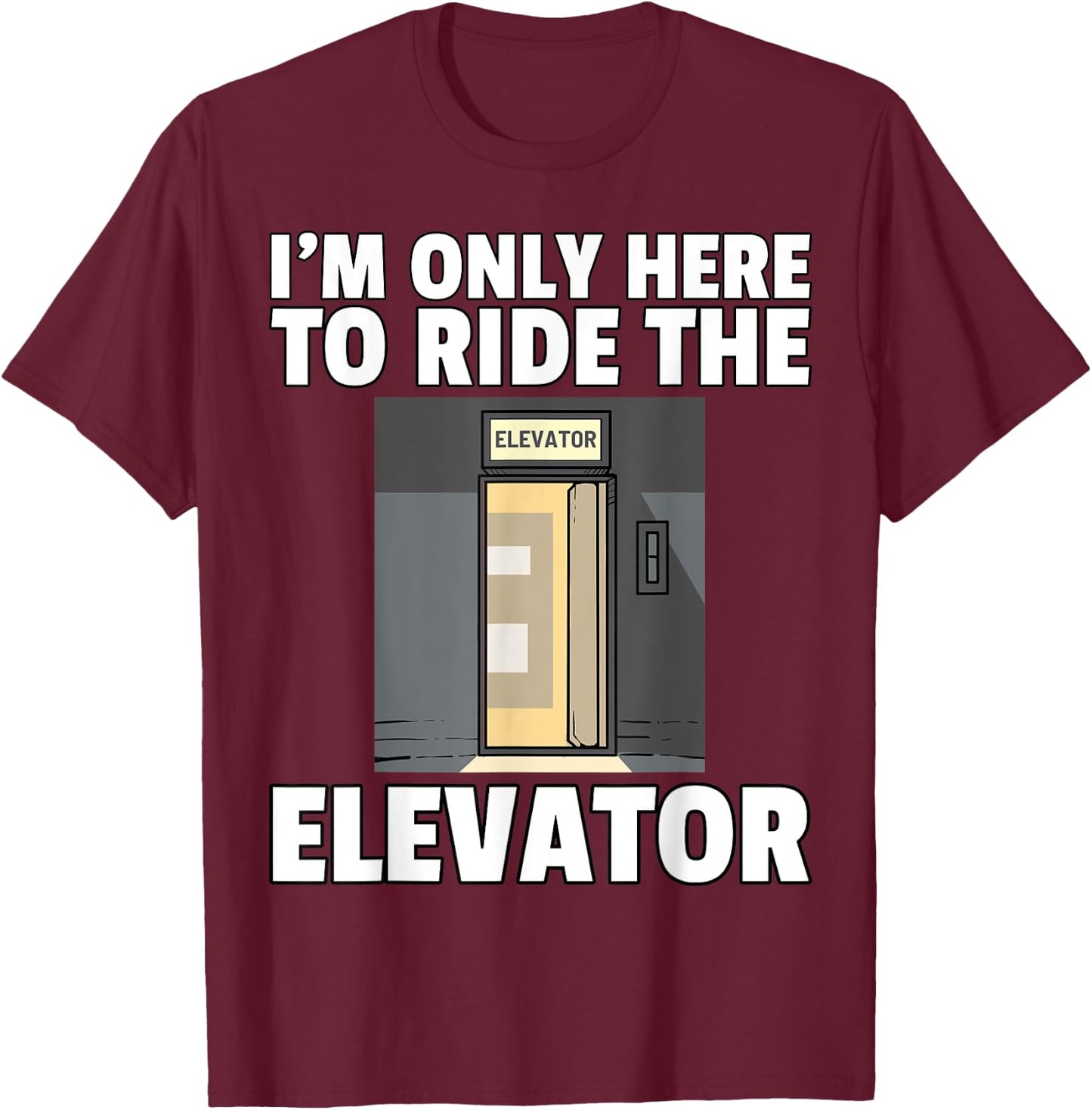 Elevator Buttons Mechanic Technician T-Shirt - T-Shirt | Maroon