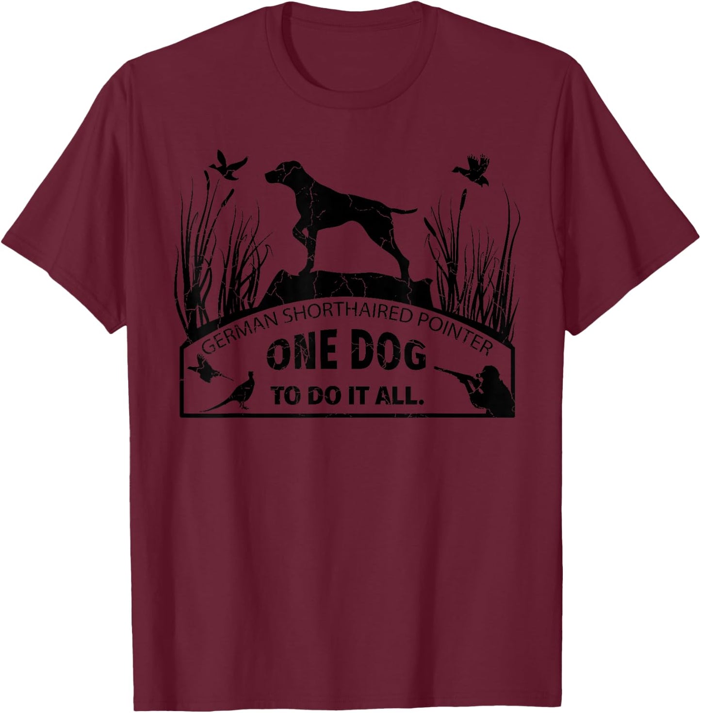 German Short Haired Pointer T-Shirt - T-Shirt | Maroon