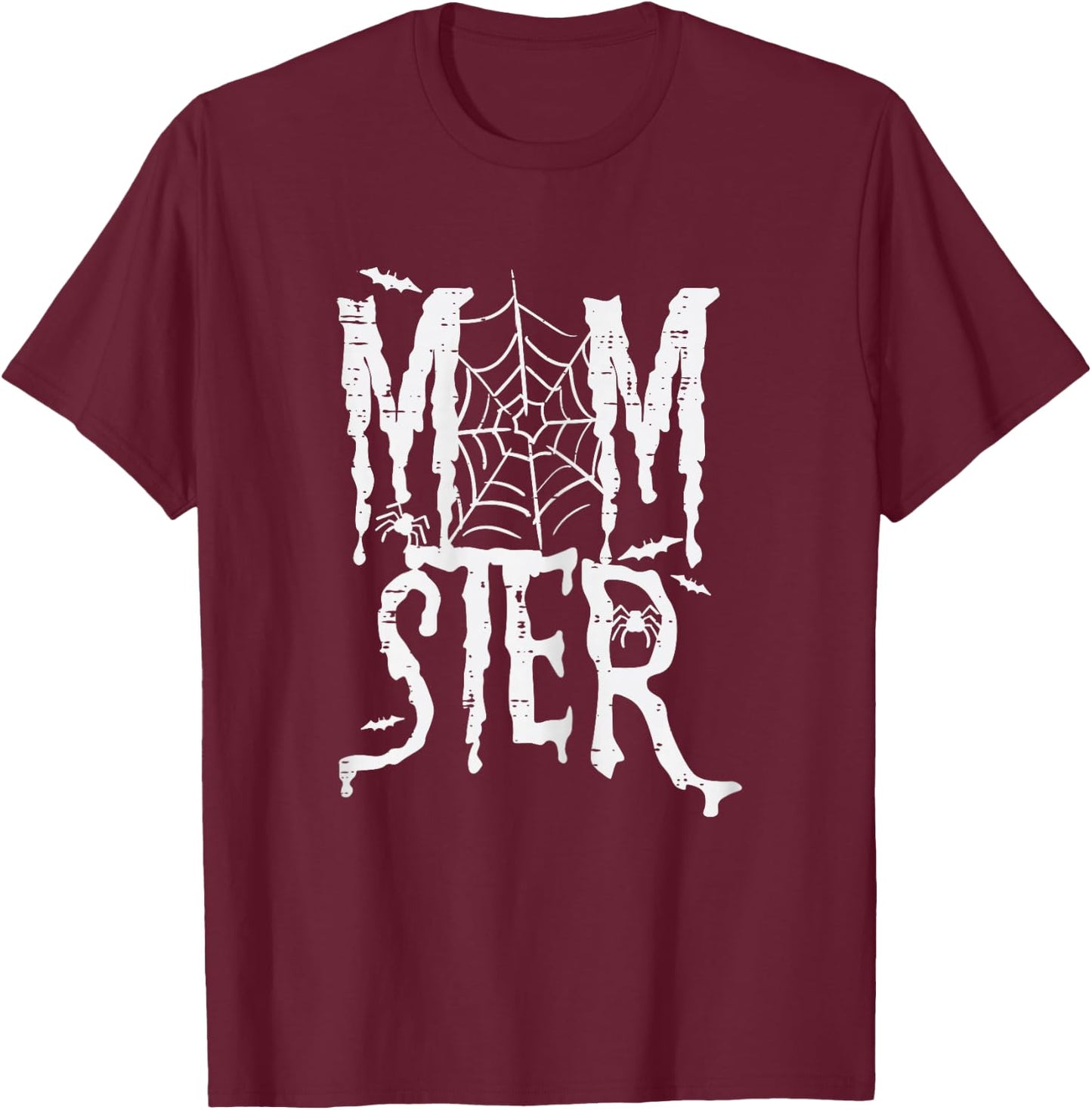 Halloween Momster Mom Monster Funny Costume Mommy Mama Women T-Shirt - T-Shirt | Maroon