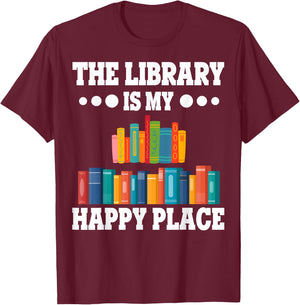 Librarians The Library Is My Place School Librarians T-Shirt - T-Shirt | Maroon
