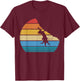 Retro Cat Climbing Meowtain Vintage Kitty Gift Rock Climber T-Shirt - T-Shirt | Maroon