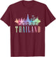 Thailand Thai Flag Thai Food T-Shirt - T-Shirt | Maroon