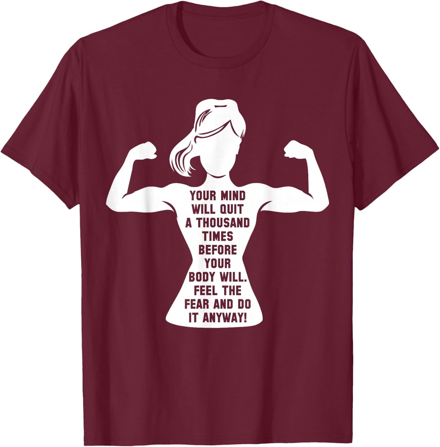 Women Gym Motivation Workout Motivational Fitness Lover Gift Small T-Shirt - T-Shirt | Maroon