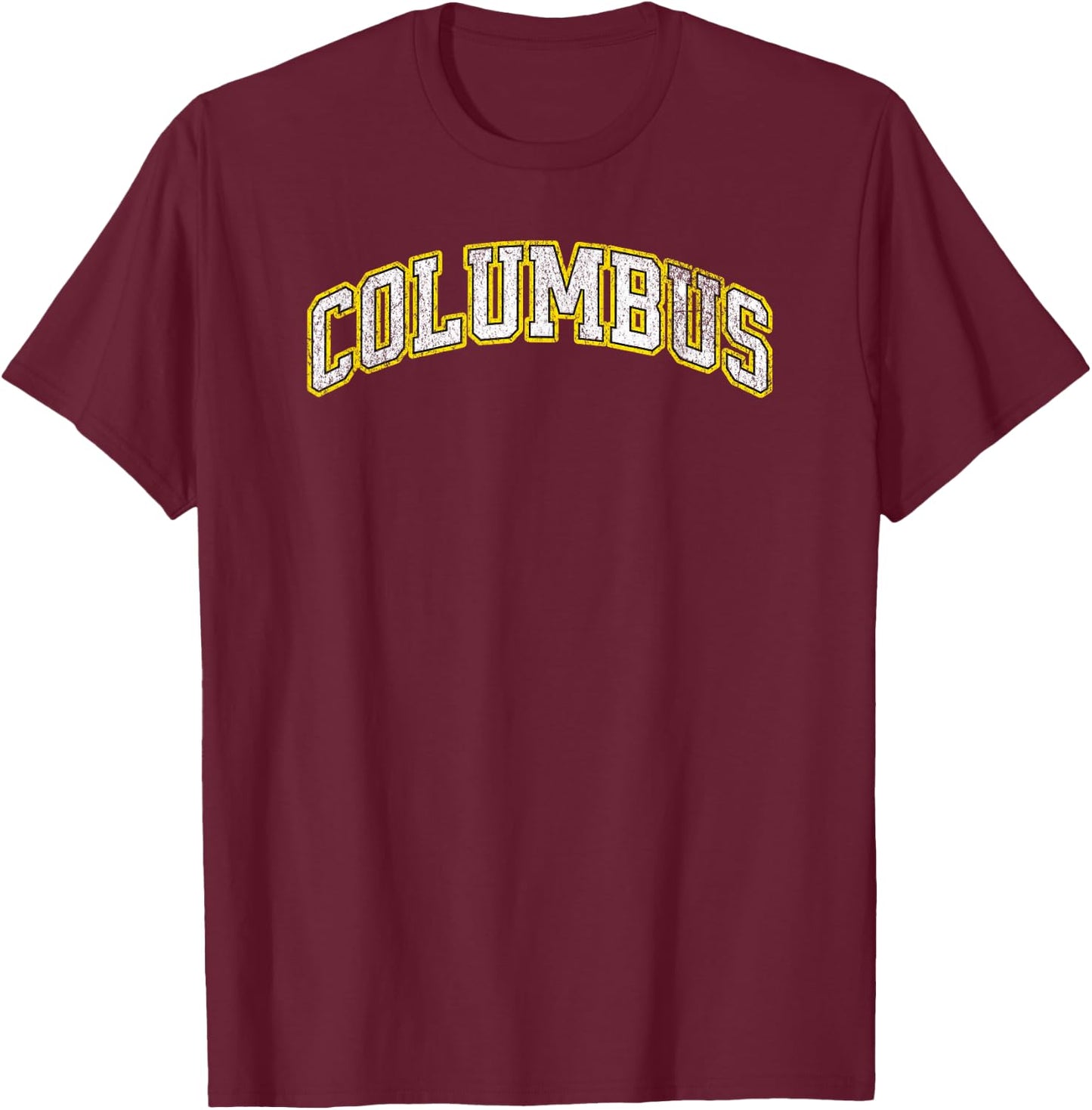 Columbus soccer vintage city T-Shirt - T-Shirt | Maroon