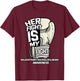 Her Fight Is My Fight Waldenstrom's Macroglobulinemia T-Shirt - T-Shirt | Maroon
