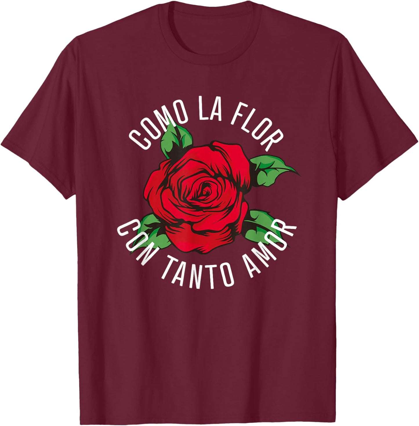 Como La Flor - Bailar Cumbia - Mexican Fiesta Regalo T-Shirt - T-Shirt | Maroon