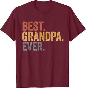 Best Grandpa Ever Gifts From Grandkids Grandpa Father's Day T-Shirt - T-Shirt | Maroon
