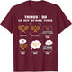 6 Things I Do In My Spare Time - Tennis T-Shirt - T-Shirt | Maroon