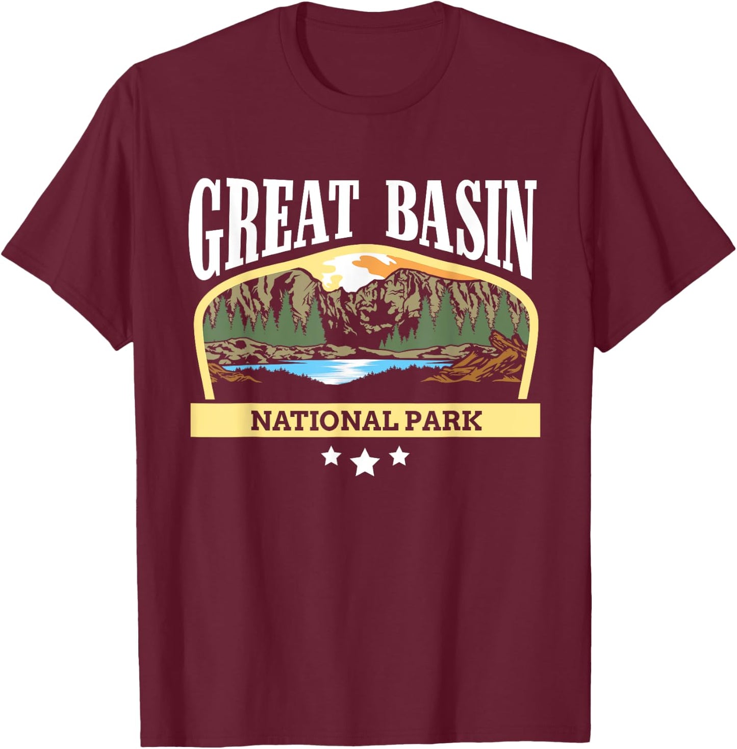 Great Basin National Park US USA Nevada T-Shirt - T-Shirt | Maroon