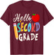 Hello Second Grade Team 2nd Grade Back to School Teacher kid T-Shirt - T-Shirt | Maroon
