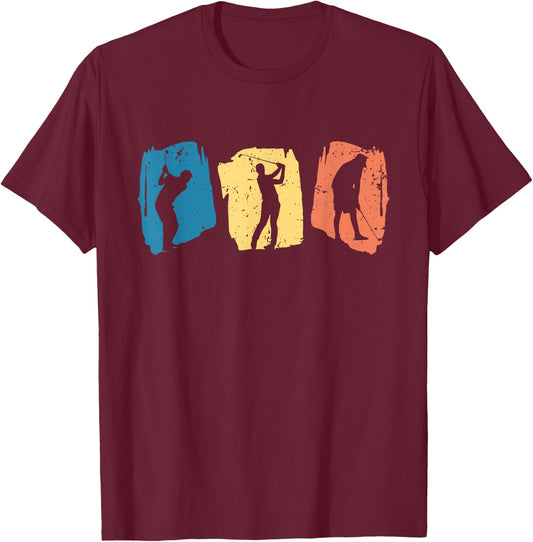 Golf Shirts Boys Golf Balls Golf Player T-Shirt - T-Shirt | Maroon