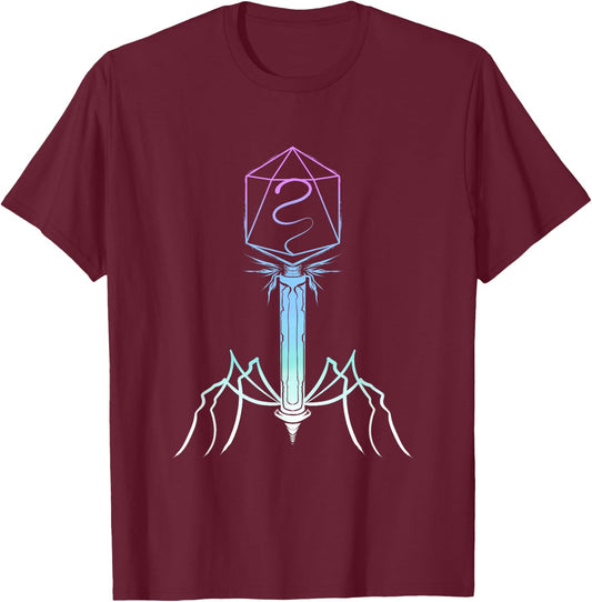 Microbiology Virus Biology Virology Viral Bacteriophage T-Shirt - T-Shirt | Maroon