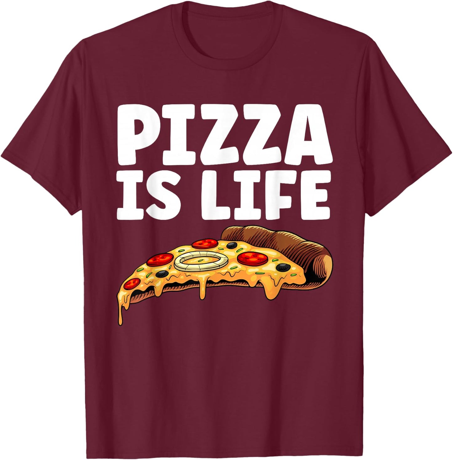 Cool Pizza Women Hawaiian Pizza Lovers Italian Food T-Shirt - T-Shirt | Maroon
