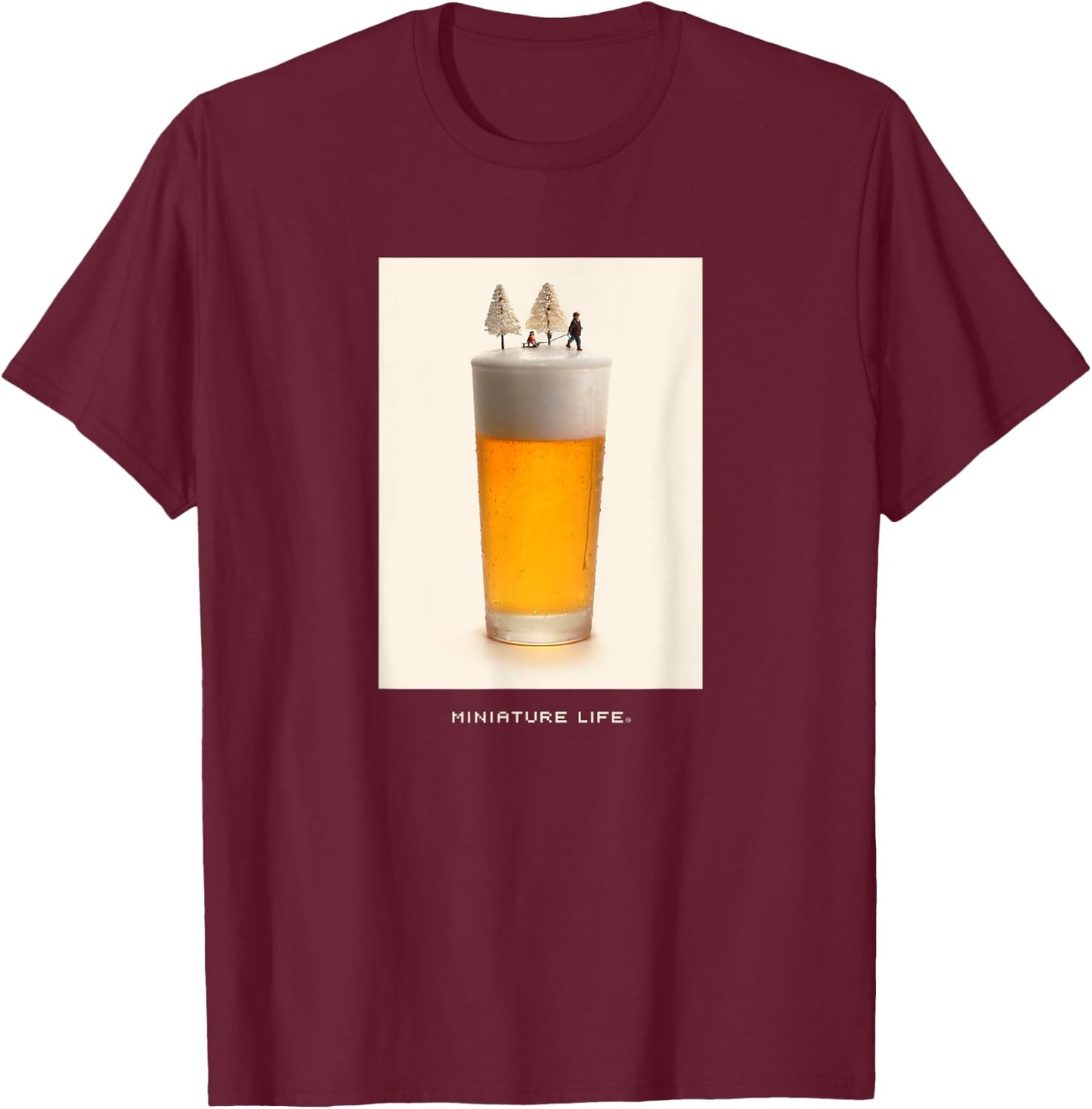 Cold Beer T-Shirt - T-Shirt | Maroon