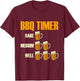 BBQ Timer Barbecue T-Shirt - T-Shirt | Maroon