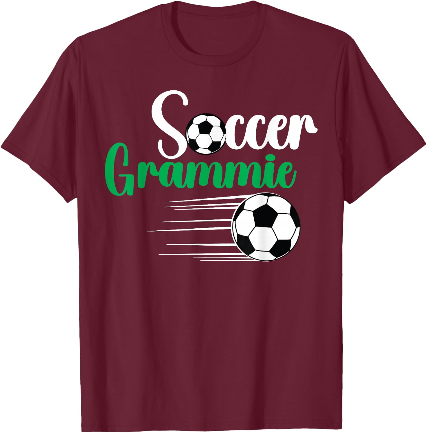 Soccer Grammie Of A Soccer Player Grammie T-Shirt - T-Shirt | Maroon