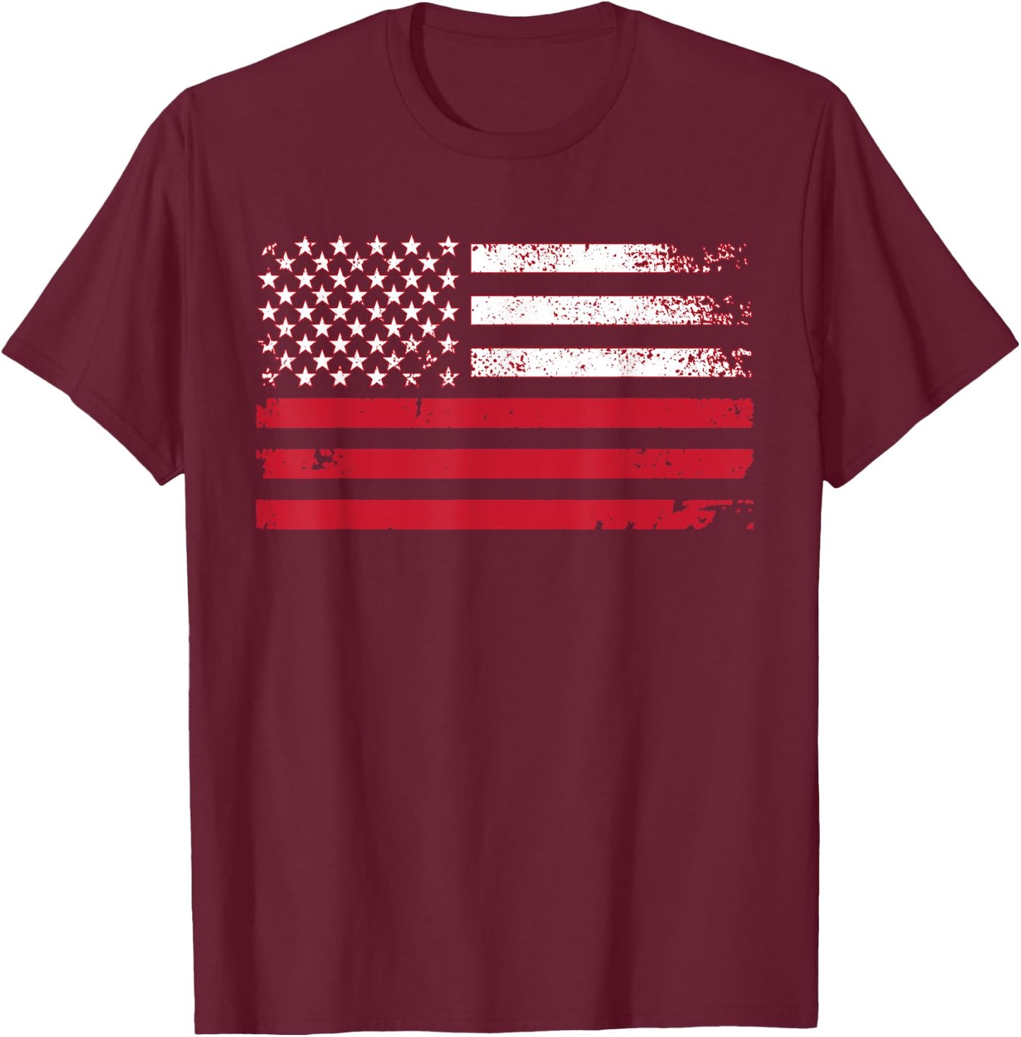 Poland Half Polish Half American Flag Women Kids Men T-Shirt - T-Shirt | Maroon