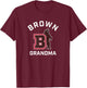 Brown University Bears Arched Grandma T-Shirt - T-Shirt | Maroon