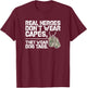 Heroes Dont Wear Capes They Wear Dog Tags T-Shirt - T-Shirt | Maroon