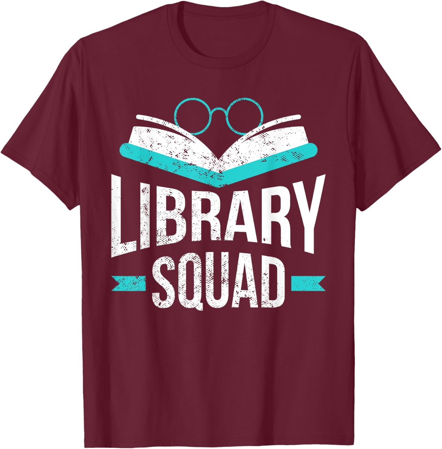 Library Squad T-Shirt - T-Shirt | Maroon