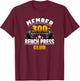 300 Pound Bench Press Club T-Shirt - T-Shirt | Maroon