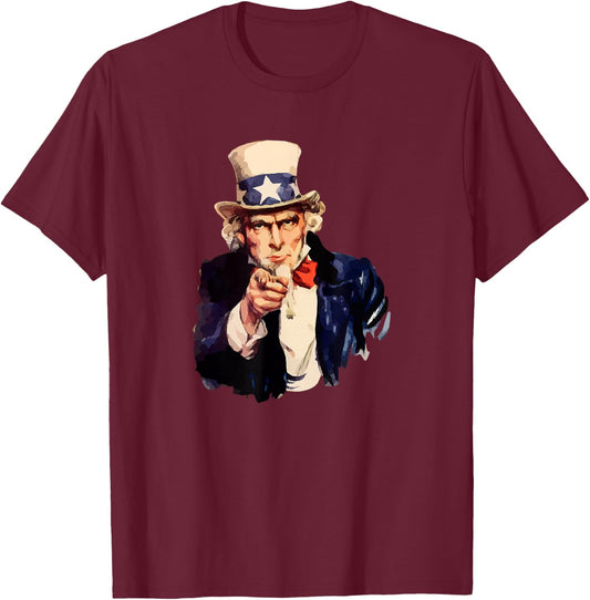 Uncle Sam T-Shirt - T-Shirt | Maroon