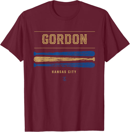 Alex Gordon Vintage Baseball Bat Gameday T-Shirt - T-Shirt | Maroon