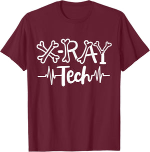 Radiology Tech Technician X-Ray Tech X-Ray Technologist T-Shirt - T-Shirt | Maroon