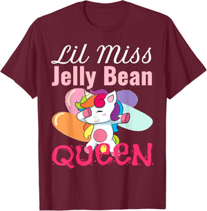 Easter Shirt for Girls Youth Kids Jelly Bean Funny Gift T-Shirt - T-Shirt | Maroon
