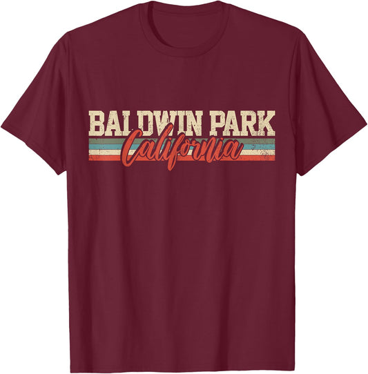 Baldwin Park California T-Shirt - T-Shirt | Maroon