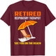 Retired Respiratory Therapist RT Retirement Gifts T-Shirt - T-Shirt | Maroon