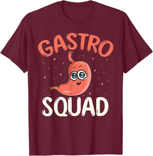 Gastro Squad Gastroenterology Nurse Endoscopy Colonoscopy T-Shirt - T-Shirt | Maroon